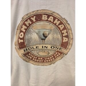 Tommy Bahama Shirt MensMedium White Graphic Relax Short Sleeve Hole in One